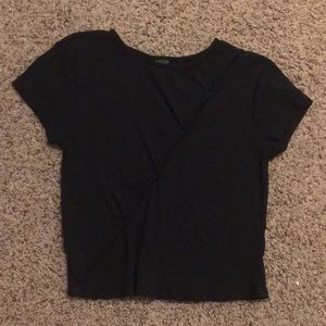 wild fable black crop top